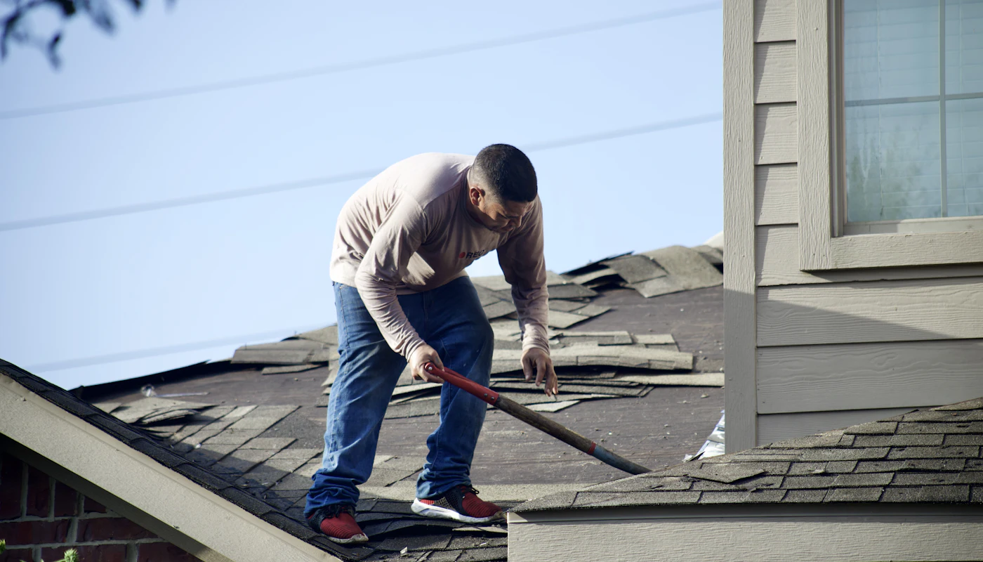 Intervention d'urgence sur toiture